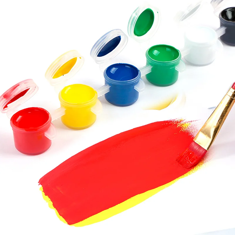 6 Colors Eco-friendly Acrylic Paint DIY Handmade Painting Art Materials Painting Tool Art Materials For Hand Painting