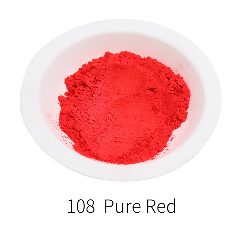 50g Pure Red Pearl Powder Acrylic Paints for Art Crafts Car Paint DIY for Soap Eye Shadow Dye Colorant China Red