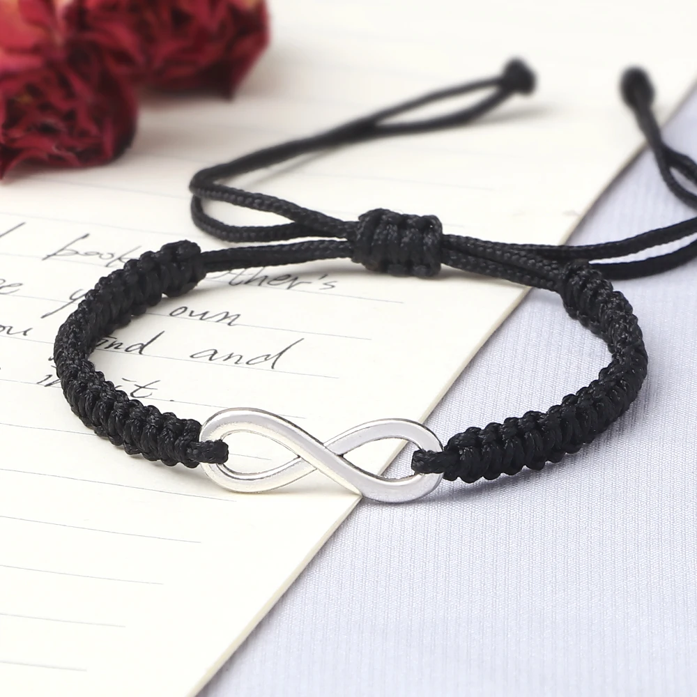 Charm Couple Infinity Bracelet Handmade Braided Rope Adjustable Bracelets&Bangles Women Men Friendship Fashion Yoga Jewelry Gift