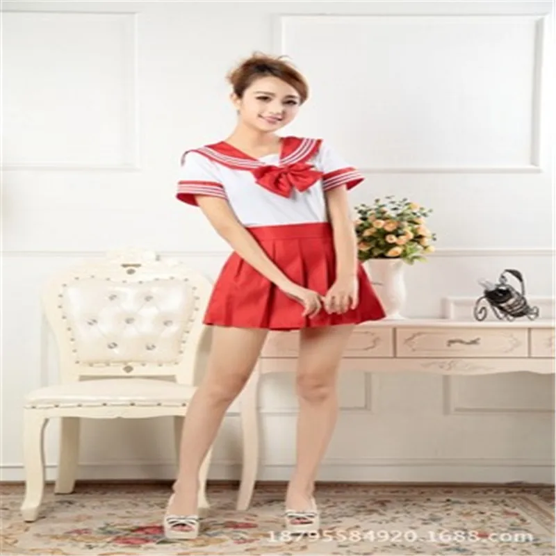 Nieuwe Japanse Schooluniformen Matrozen Tops + Stropdas + Rok Marine Stijl Studenten Kleding Voor Meisje Plus Size Lala Cheerleader Kleding