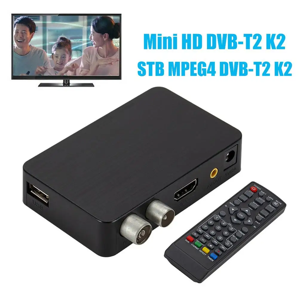 

Mini HD DVB-T2 K2 H.264 Receiver TV Set-top Box HD 1080P Set-top Box Portable STB MPEG4 3D Digital USB 2.0 for PVR TIMESHIFT