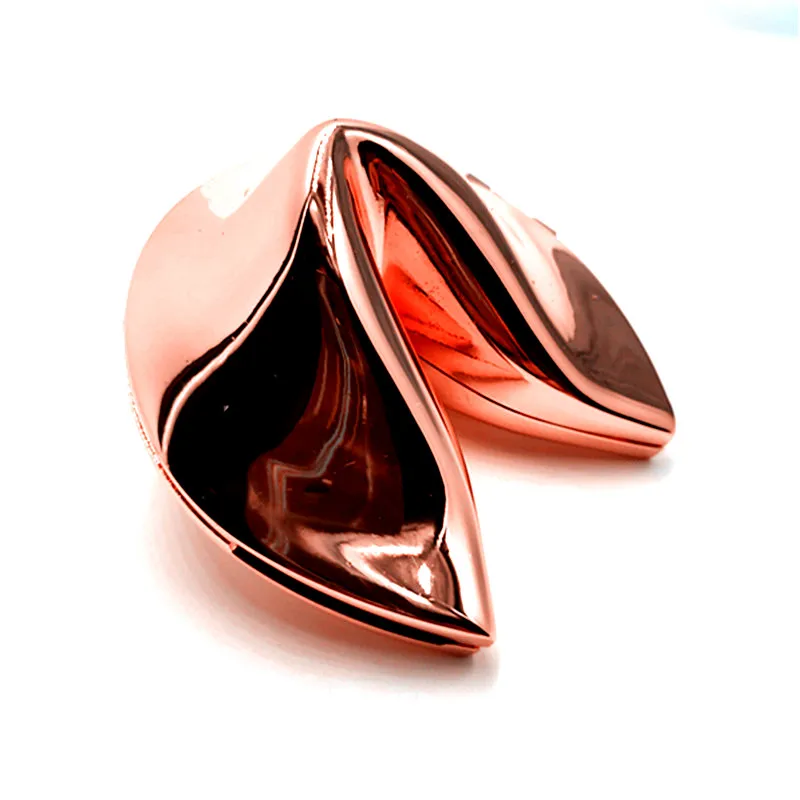 zamak Lucky box Fortune Cookie trinket box Metal Alloy Jewelry Box Wedding Favors gifts box sourvenir corporation gift free