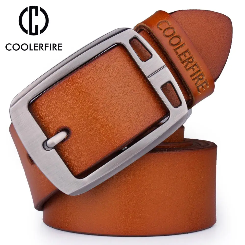 Ceinture en cuir de vachette véritable pour hommes cowboy de luxe sangle marque mâle vintage chic jeans concepteur de ceinture pour les hommes de