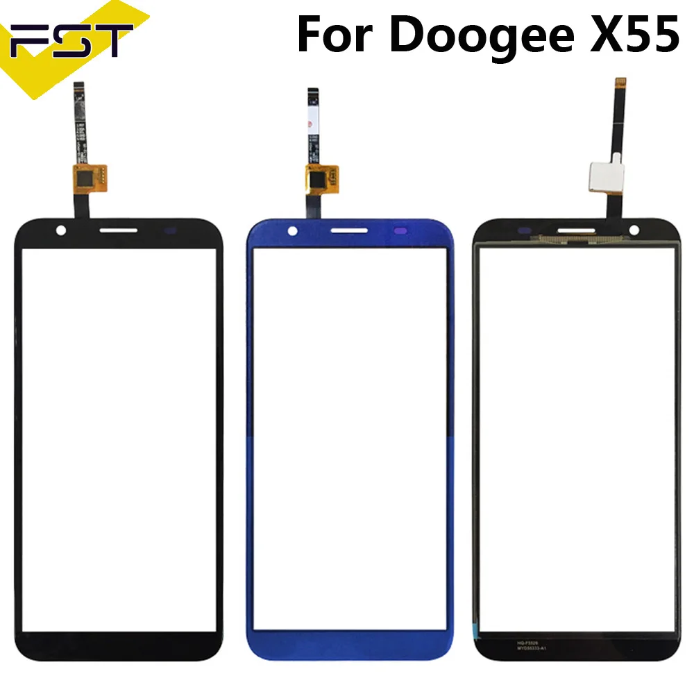 

5.5''Black/Blue Touch Panel For Doogee X55 Touch Screen Digitizer Sensor Front Outer Glass Lens Without LCD+ Tools