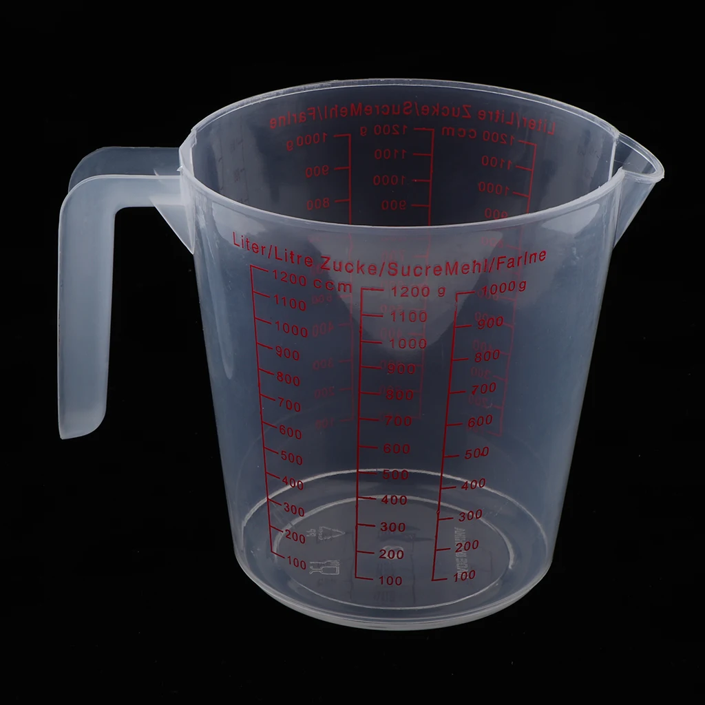 1200 ml Measuring Cup Plastic Graduated Liquid Measuring Cups Cooking Baking Measuring Tool