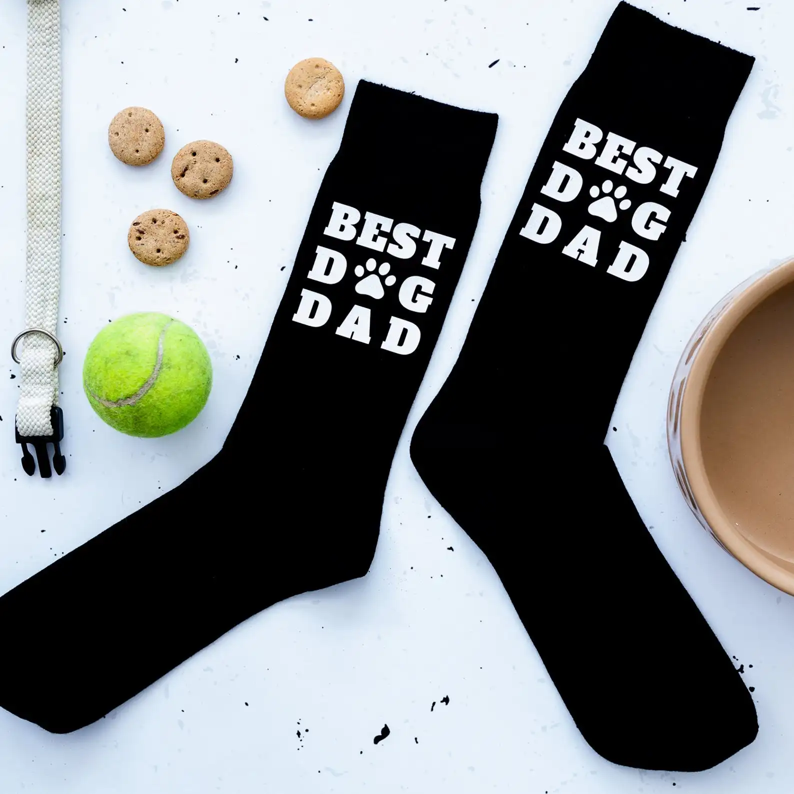 Personalized Best Dog Dad Socks Fathers Day gift Socks Gift for Dad Dog Owner gift Custom Mens Birthday Gift Name Wedding Socks