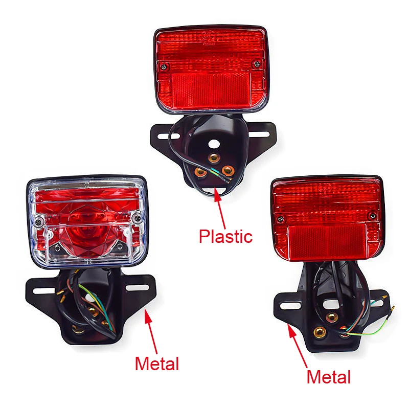 Motorcycle Lighting System Tail Lamp for Honda Lifan CG125 CG150 CG250 125cc Universal Electrical Rear Brake Stop Flasher Winker