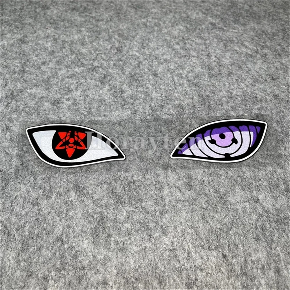 Car Styling Vinyl Stickers for Anime Ninja Sasuke Rinnegan Eyes Graphics Motor Bikes Electric Computer Case Decal Waterproof New