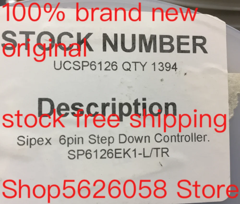 

50PCS/LOT SP6126EK1-L/TR SP6126EK1-L SP6126EK1 SOT23-6 100% original spot free shipping