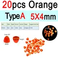 20 Naranjas 5x4mm A