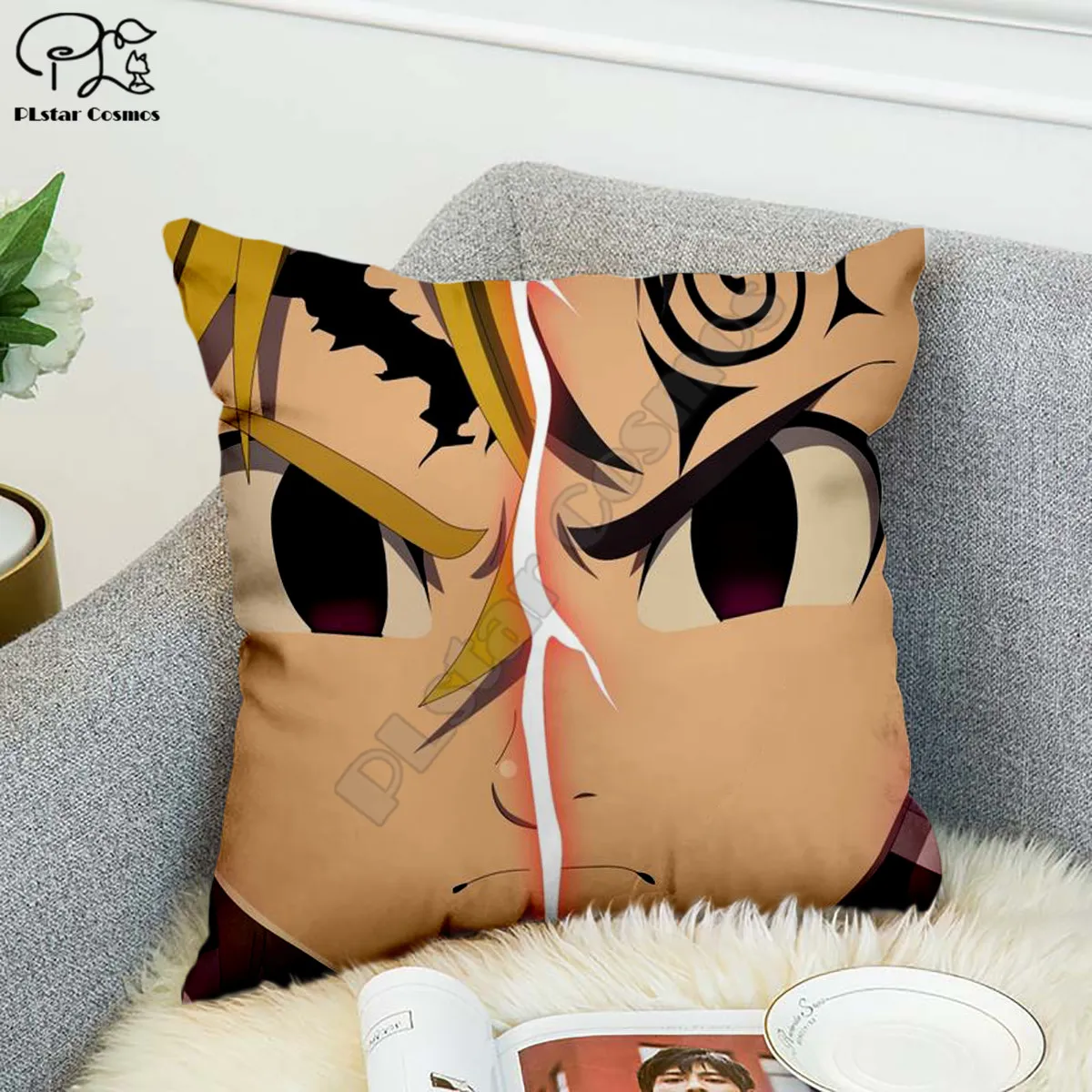 

Various animation patterns 3D printed Polyester Decorative Pillowcases Throw Pillow Cover Square Zipper Pillow cases style-3