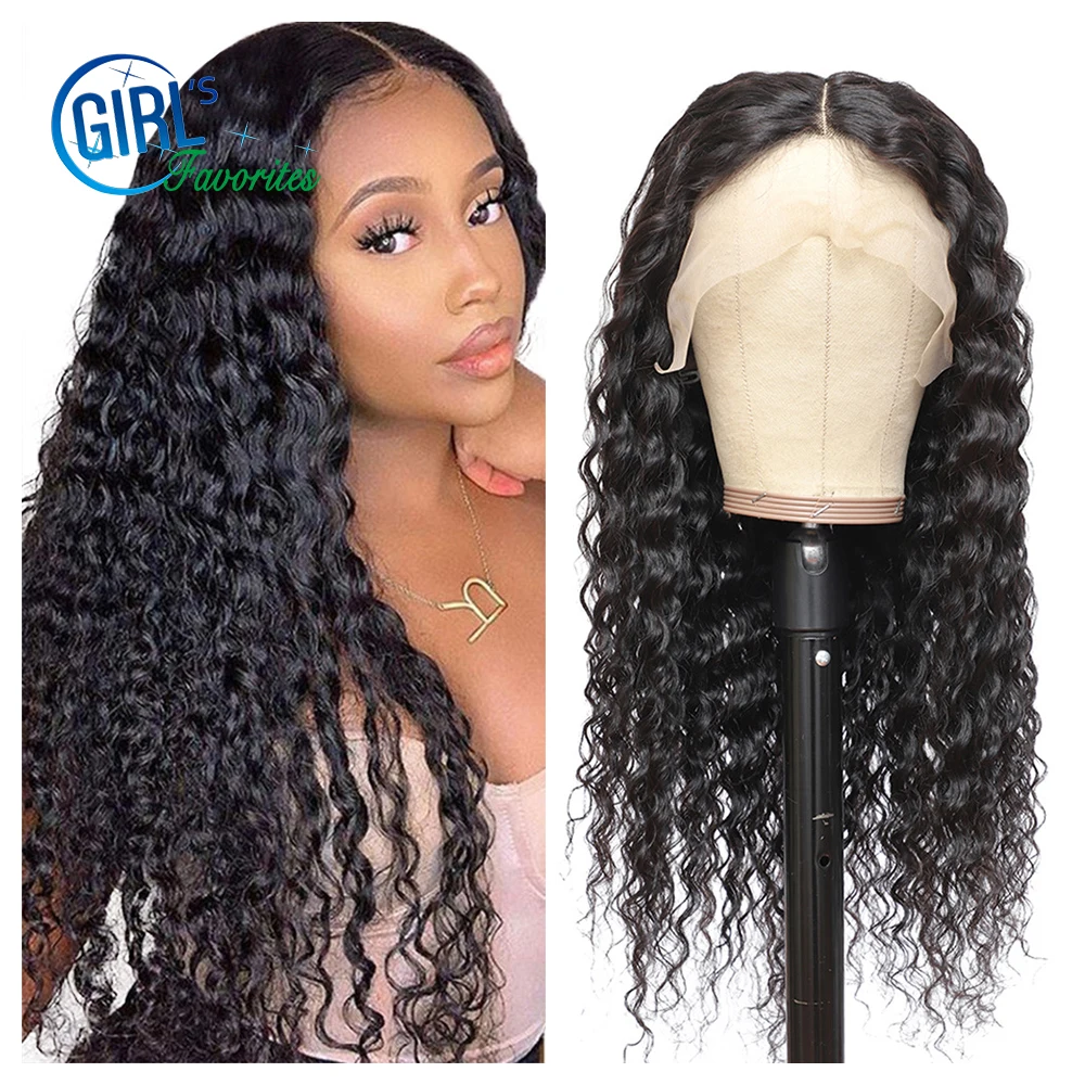 

Human Hair Wig 13x4 Lace Frontal Wig 10A Grade Deep Wave Transparent Lace Wigs For Black Women Pre Plucked Peruvian 30 inch