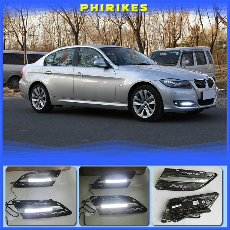 

2pcs LED DRL Day Running Lamp and Lights Fog Lamp Driving Day Light For BMW 3 Series E90 E90LCI 320i 325i 328i xDrive 2009-2012