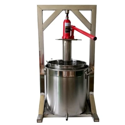 36L Capacity Fruit Juice Cold Press Juicing Machine Stainless Steel With 2T Jack Manual Grape Pulp Juicer Machine Commercial