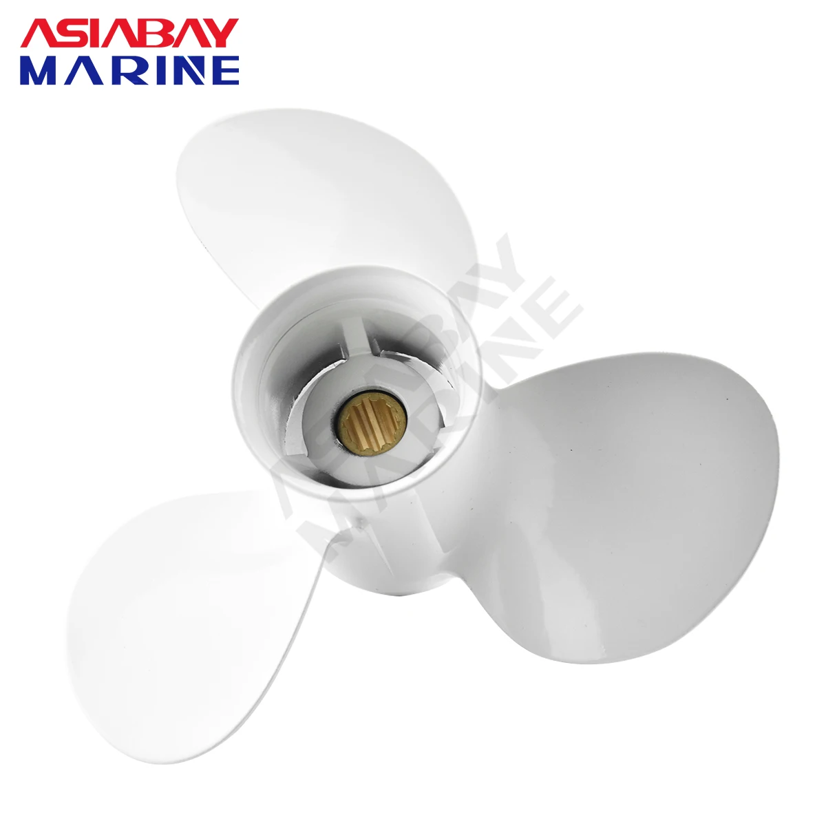 المروحة قارب المسمار سبائك الألومنيوم الخارجي ، 3 شفرة ، 10 Spline البحرية جزء المحرك لياماها 20HP 25HP 30HP 9 7/8*13