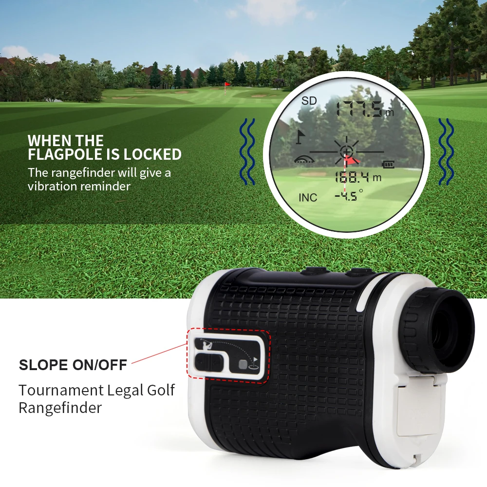 Bosean MG-6S Laser Rangefinder Golf Slope ON/OFF Distance Meter Range meter for Hunting Golf Rangefinder