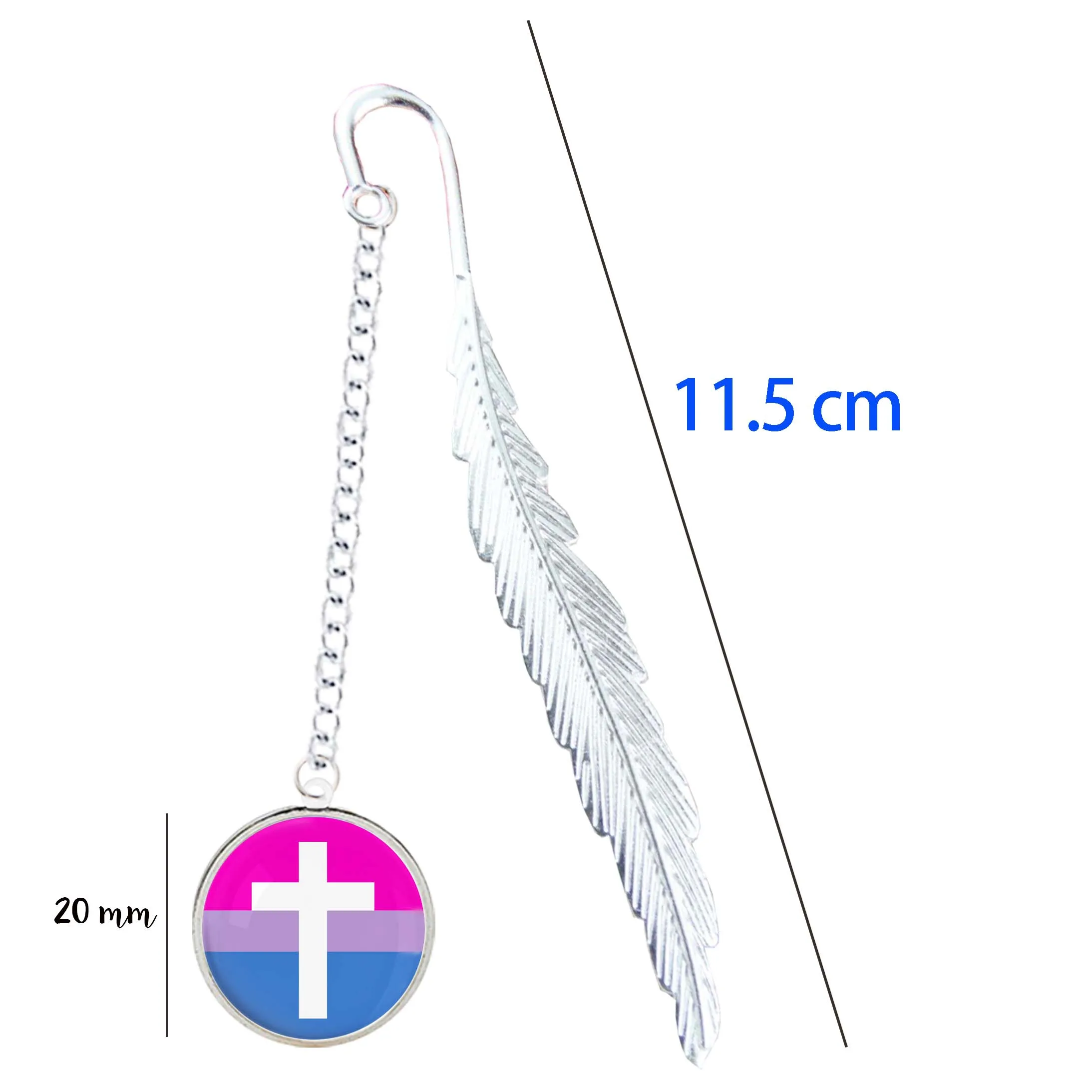 Marque-page en métal, Badge, pendentif avec LOGO de la fierté des deux cœurs, pour les meilleurs amis, pour la lecture de livres