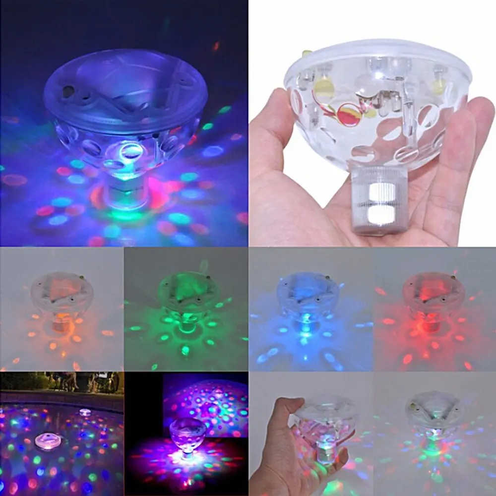 LED colorato RGB baby plastica impermeabile bagno giocattolo luce serbatoio di pesce vasca da bagno luce immersione paesaggio luce serbatoio di pesce luce