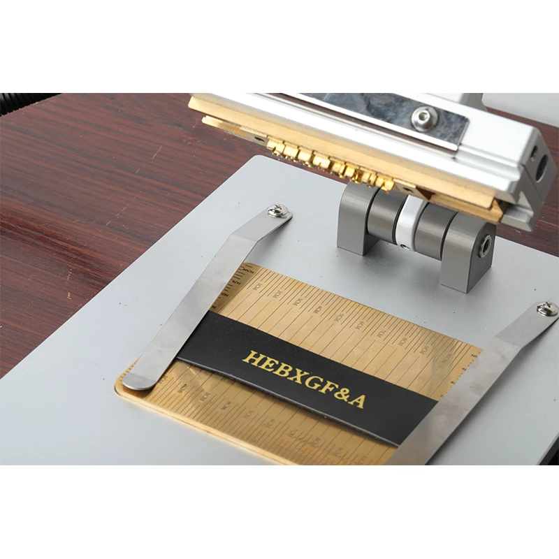 Handmade leather LOGO hot stamping machine paper hot stamping brass movable type branding wooden T-slot creasing machine hot sta