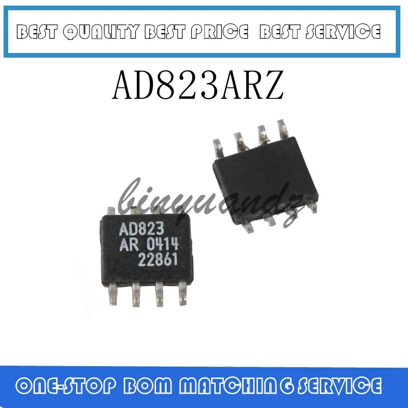 10PCS AD823AR SOP-8 AD823ARZ SOP8 AD823 AD823A SOP Dual, 16 MHz, Rail-to-Rail FET Input Amplifier IC