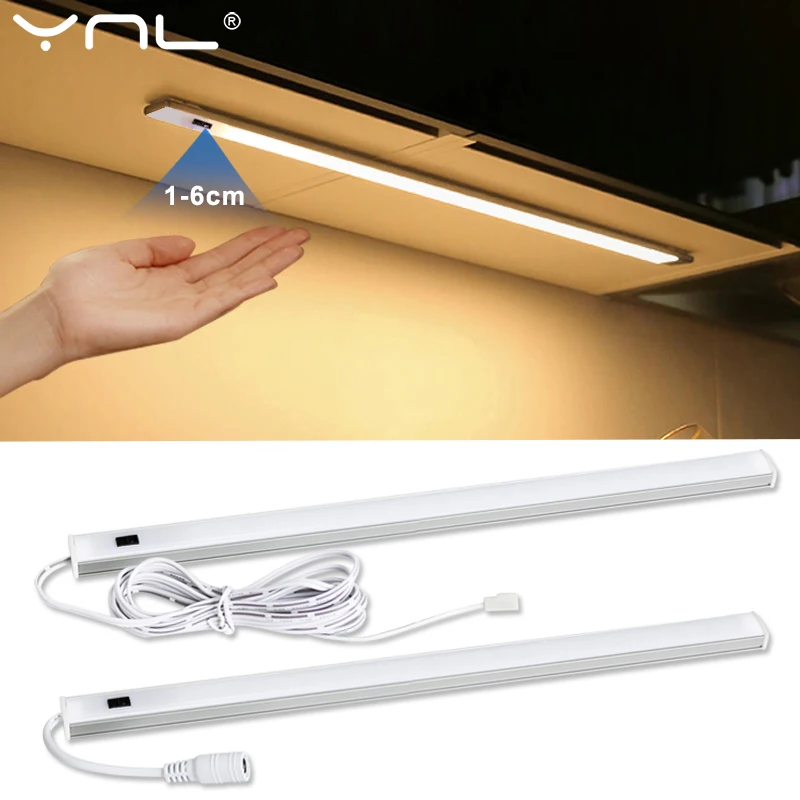 LED Under Cabinet Lights Hand Sweep Sensor Lamp Led Lights 5W 6W 7W High Brightness Wardrobe Closet For Bedroom Kitchen Light