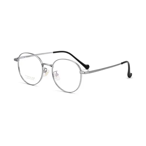 Imagen 2 del producto Gafas con montura de titanio β de borde completo para hombre y mujer, gafas ultraligeras de estilo Retro, recién llegadas, gafas para miopía