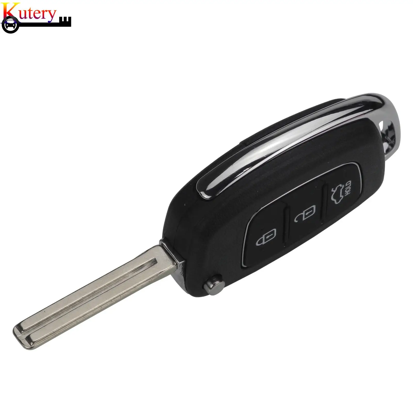 jingyuqin Remote Smart Car Key For Hyundai IX45 I30 Accent Elantra Solaris Sonata Tucson Santa Fe 3Buttons 433Mhz ID46 Chip