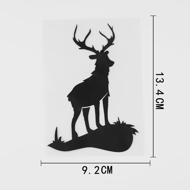 

9.2CMX13.4CM Deer Animal Hunting Decoration Decal Vinyl Car Sticker
