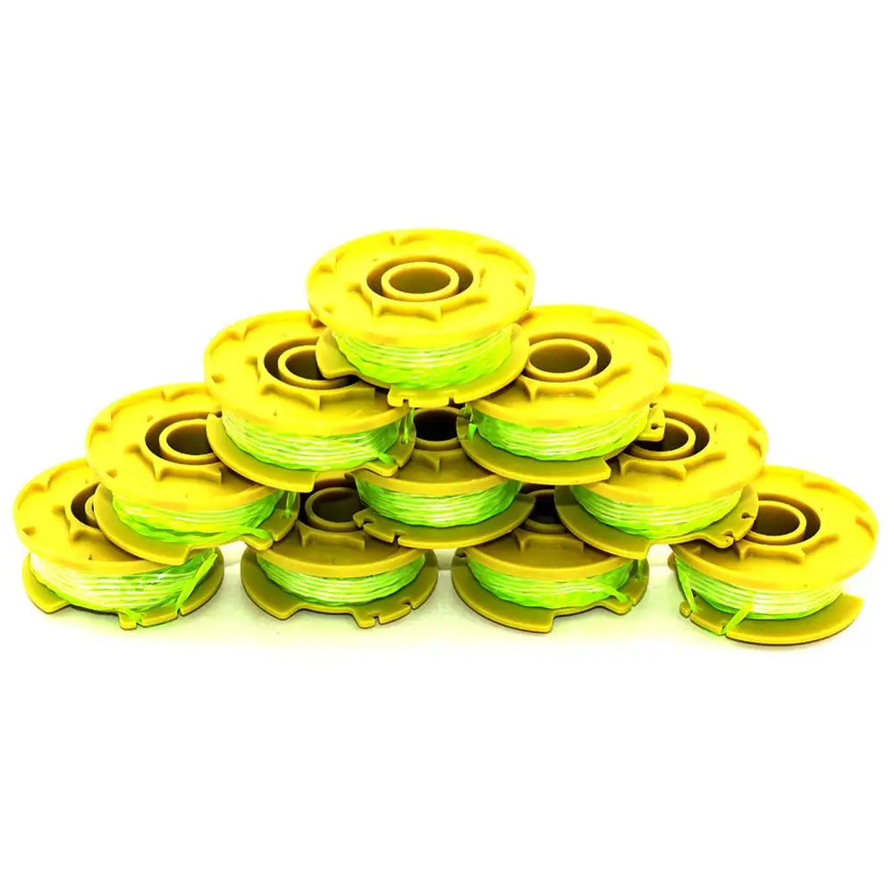 10pks String Trimmer Spool Line Replaces Ryobi One Plus+ 18V 24V 40V AC80RL3 Cordless Trimmers, Pre-Wound Weed Eater String