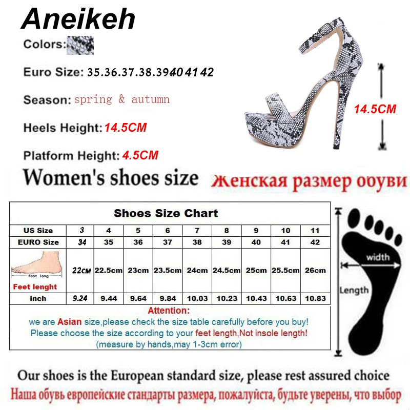 Aneikeh 2024 Fashion PU Serpentine Gladiator Shoes Woman Peep Toe Thin High Heels Sandals Cover Heel Nightclub Party Pumps Shoe