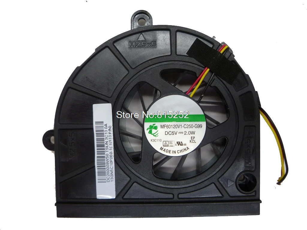 Laptop CPU FAN For ASUS A53SC A53SD A53SJ A53SM A53SV K53SC K53SD K53SJ K53SM K53SV X53SC X53SD X53SJ X53SM X53SV DC5V 2.0W