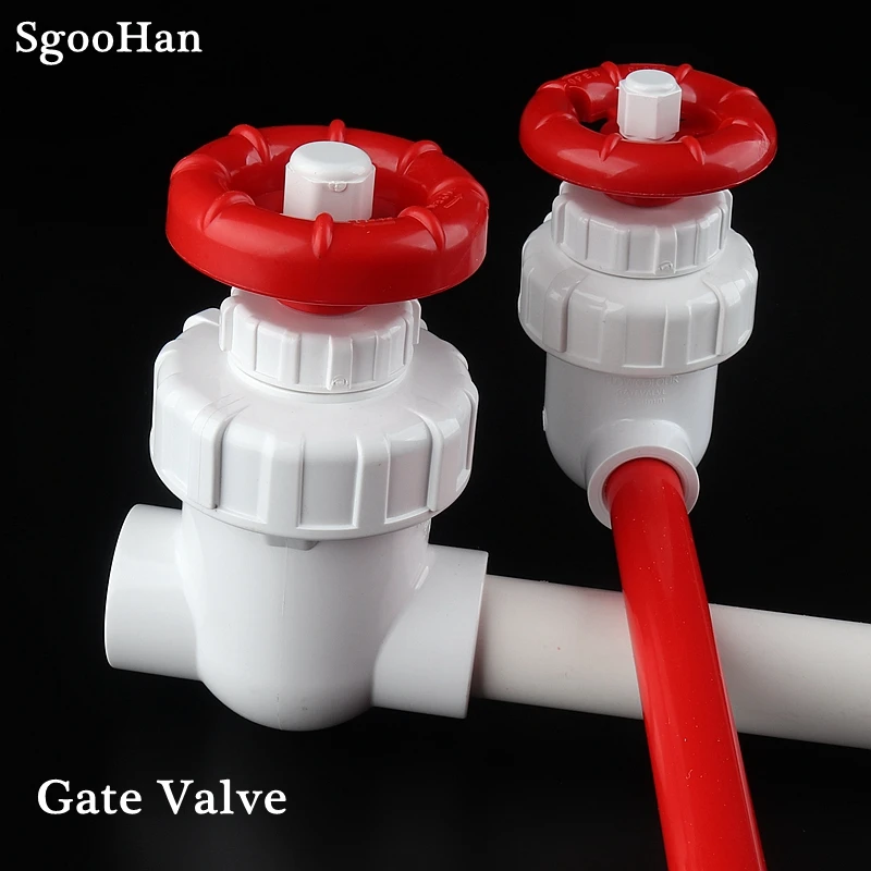 High Quality I.D. 20~63mm PVC Pipe Gate Valve Precision Flow Control Sluice Switch Garden Irrigation Aquarium Fish Tank Joint