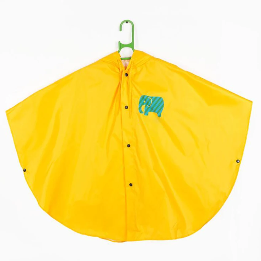 Children Raincoat Cartoon Cute Portable Kids Children Rain Ponchos, Reusable Hooded Raincoat Rainwear with Storage Bag, S, M, L