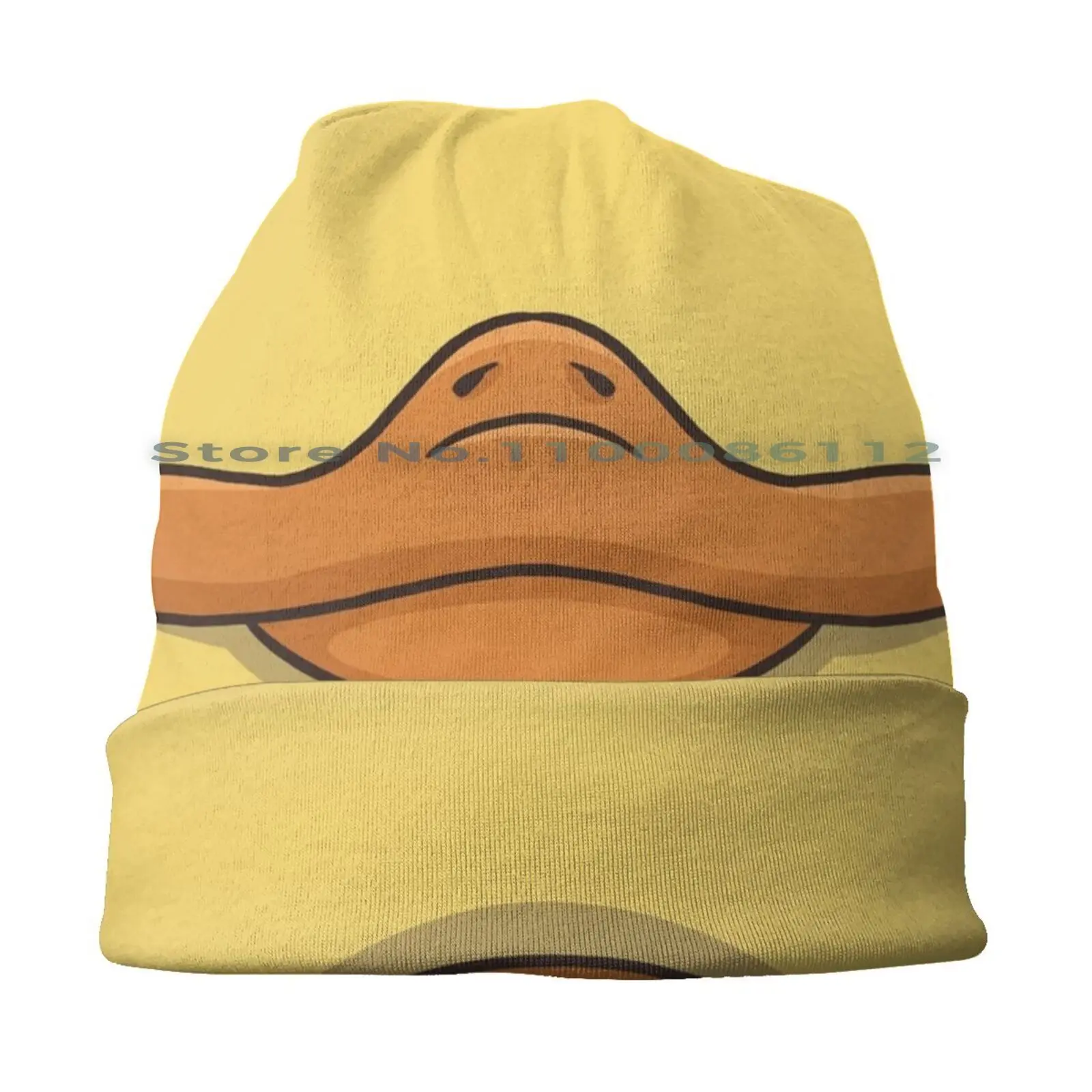 Cute Cartoon Funny Farm Duck Mouth Face Beanies Knit Hat Duck Canard Drake Animal Mouth Pet Tooths Cute Playful Cartoon Farming