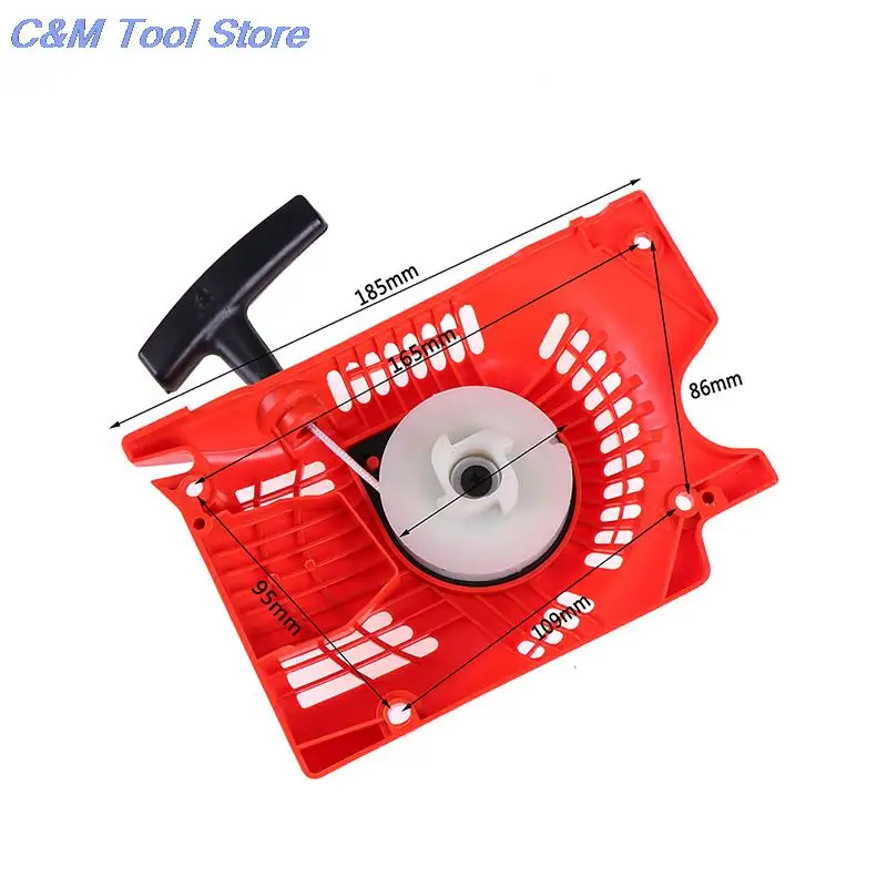 New 1pcs Red recoil pull starter for chinese chainsaw 4500 5200 5800 45 52cc 58cc