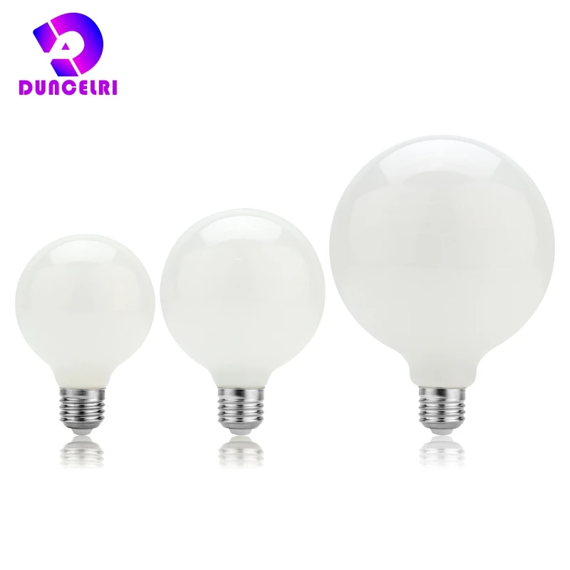 밀키 글라스 전구, 에디슨 LED 전구, A60 ST64 G80 G95 G125, E27, 5W, AC110V, 220V, 글로브 볼 전구, 콜드 웜 화이트, 람파다 LED 램프