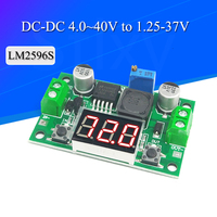 DC-DC Buck Step Down Module LM2596S DC/DC 4.0~40V to 1.25-37V Adjustable Voltage Regulator With LED Voltmeter Stlxy
