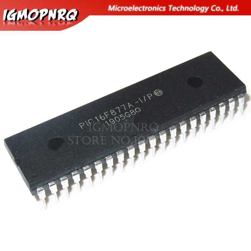 2pcs PIC16F877A-I/P PIC16F877A 16F877A DIP40 Enhanced Flash Microcontrollers new original