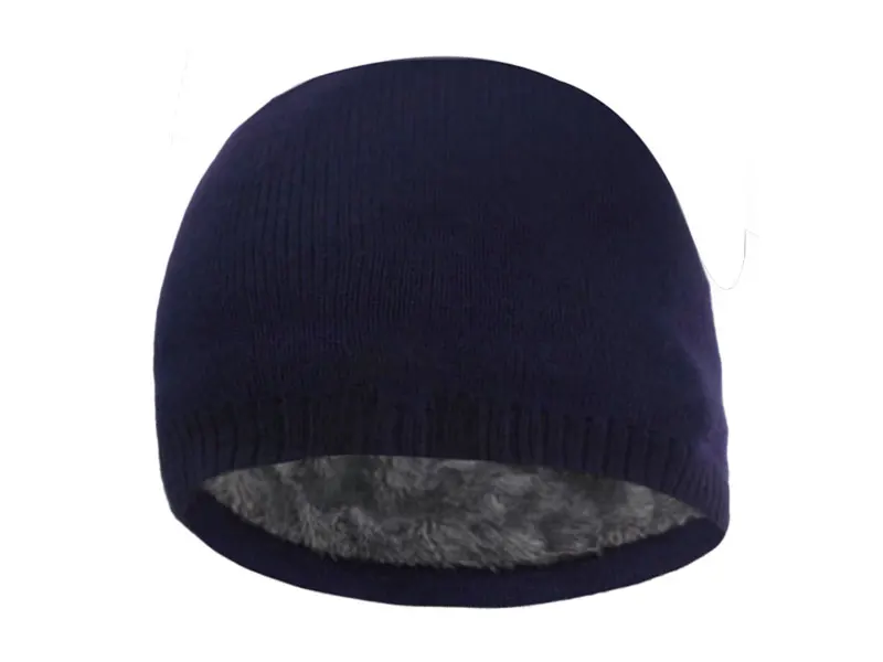 Skullies Beanies Männer Gestrickte Hut Winter Hüte Für Frauen Caps männer Winter Beanie Gorro Warme Dicke Pelz Motorhaube Homme Schädel hut Kappe – Detail 12