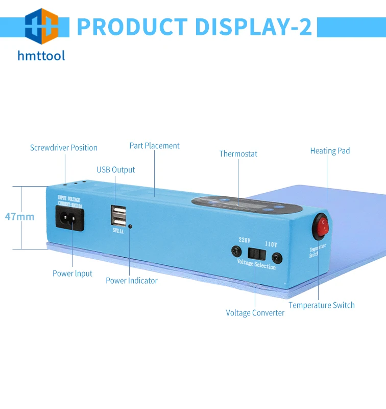 SS-918E LCD Screen Splitter Heating Stage Separator Pad untuk iPhone iPad LCD Screen Separator Tool Screen Replacement