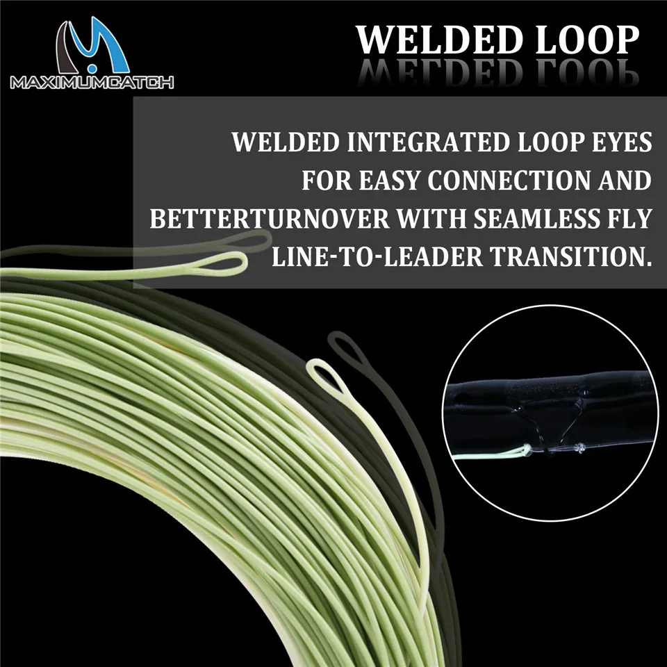 Maxcatch 90FT 4-6wt WF Trout LT Fly Line Weight Forward Floating Trout Fly Fishing Line