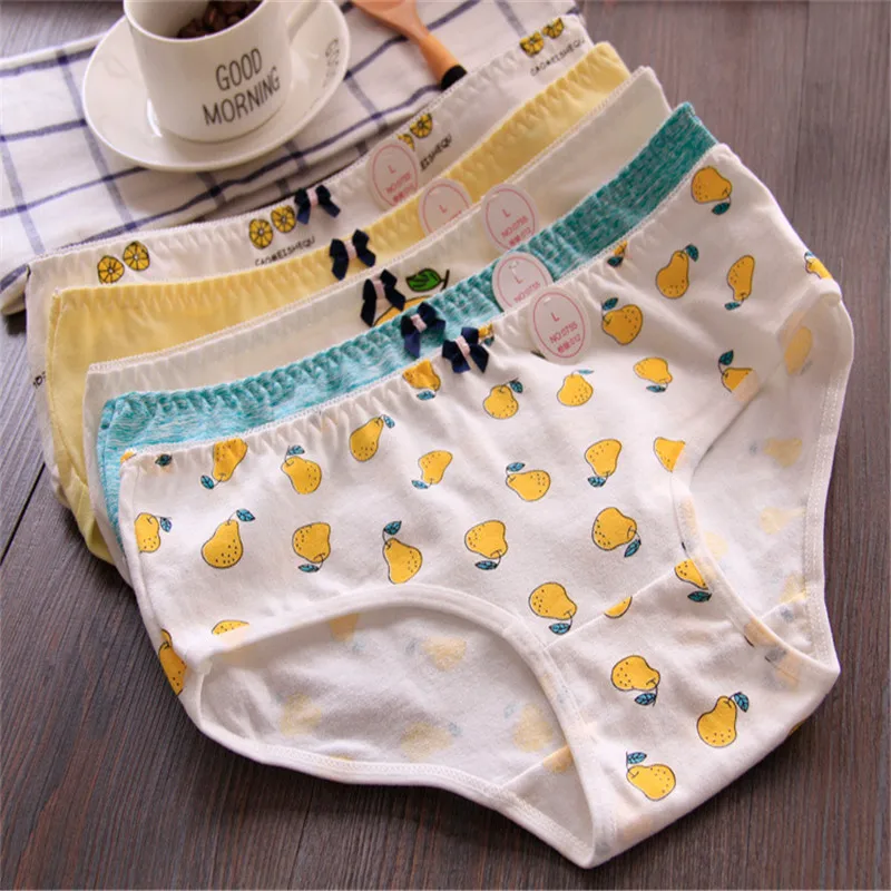 Hot New Cotton Ladies Briefs Cartoon Printed Cuddly Underpants Ladies Underwear 0755-1