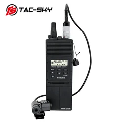 TAC-SKY Tactical AN/PRC 148 Walkie Talkie Model Dummy Case Virtual Box + Tactical PTT Adapter AN/PRC PTT 6-Pin U94 PTT