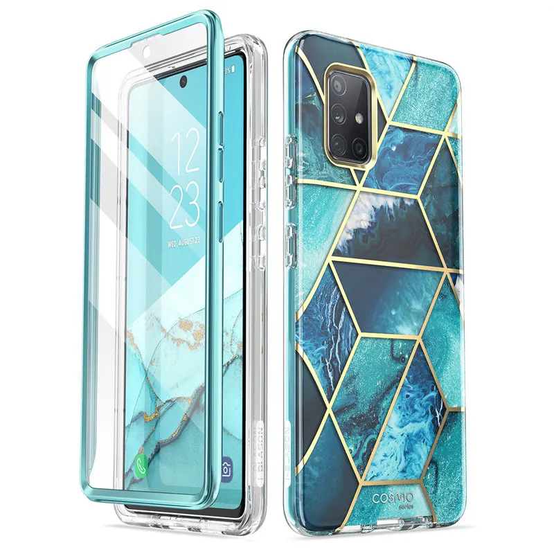 For Samsung Galaxy A71 5G Case [Not Fit A71 4G Version & A71 5G UW Verizon] I-BLASON Cosmo Cover with Built-in Screen Protector