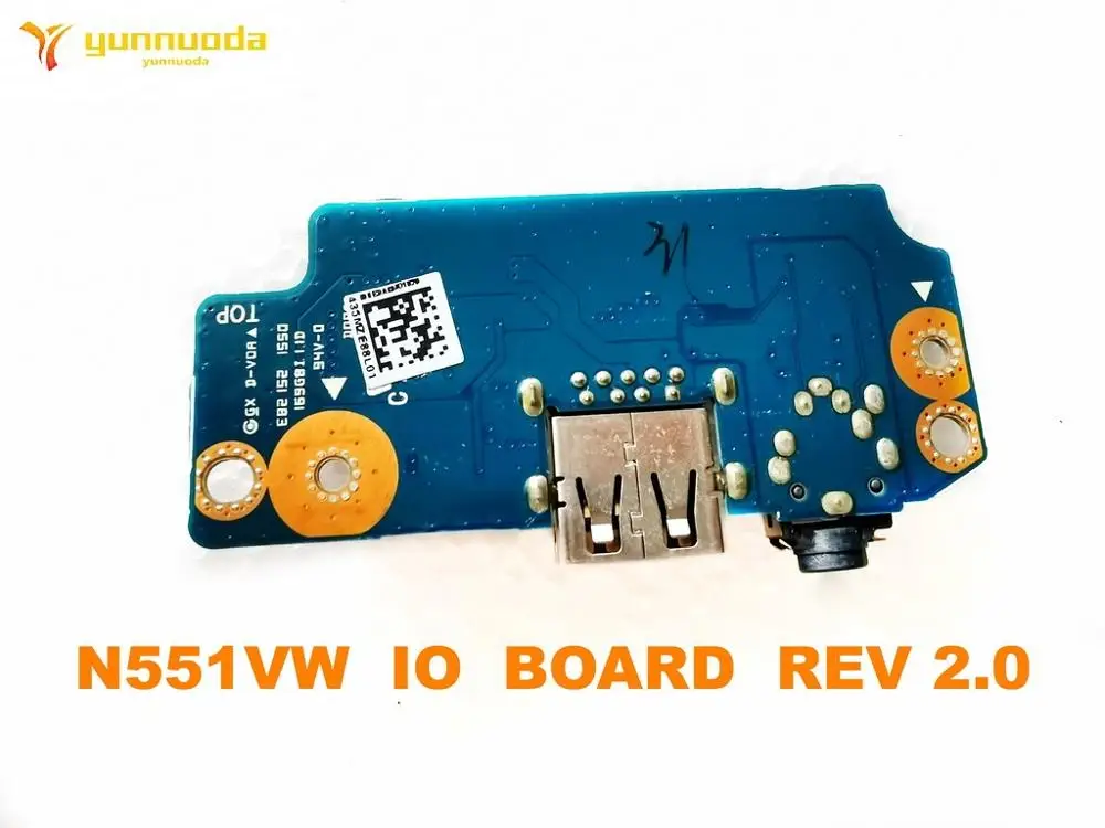 Original for ASUS N551VW  USB board AUDIO baord N551VW  IO  BOARD  REV 2.0 tested good free shipping
