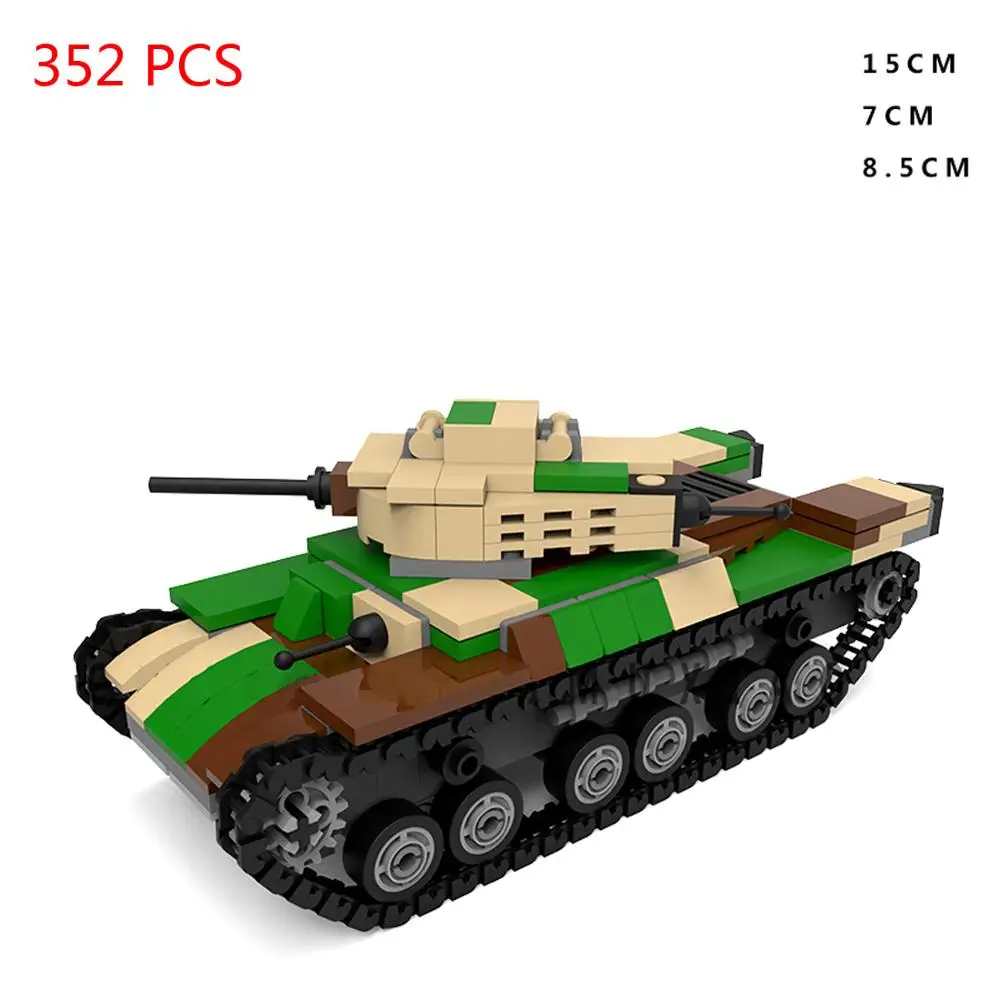 hot military WWII technices weapons Type 97 medium tank Japan army war vehicles equipment model Building Blocks bricks toys gift