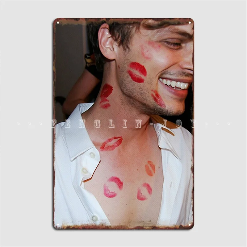 Matthew Gray Gubler Kisses Poster Metal Plaque Club Party Pub Garage Designing Mural Painting Tin Sign Poster