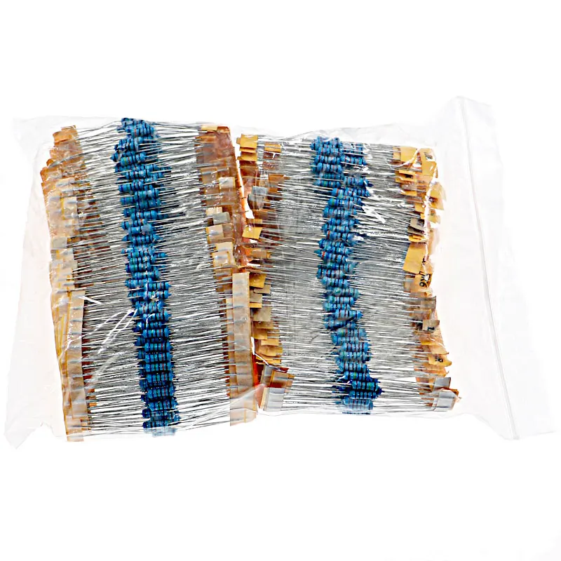 1100Pcs 110value x 10pcs 1%  0.1 ohm - 10M ohm 1/2W 0.5W metal film resistance Assorted kit pack