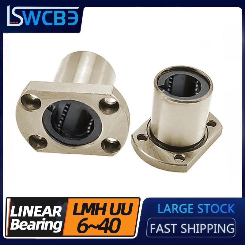 

Anti-rust electroplating linear bearing double trim flange LMH6 8 10 12 16 20 25 30 40 UU model is complete