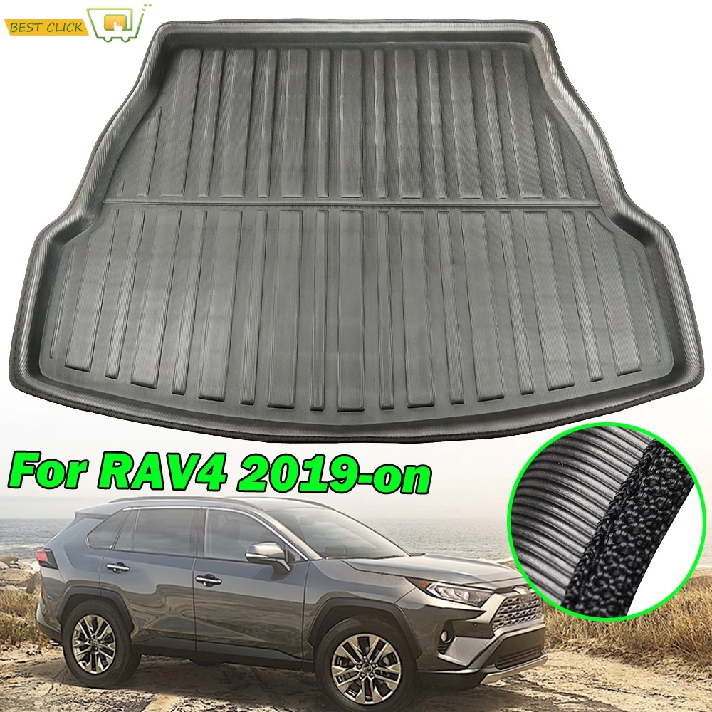 For Toyota RAV4 2019 2020 XA50 Rear Cargo Liner Boot Tray Trunk Mat Luggage FLoor Carpet Tray Waterproof All Weather